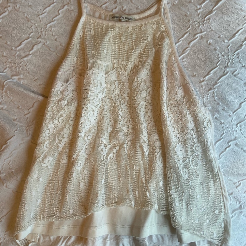 Lace tank top